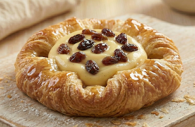 Custard and Raisin Danish